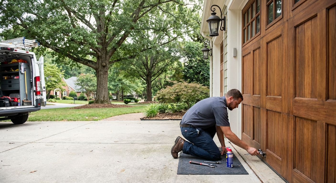 Garage Door Maintenance in Greenville