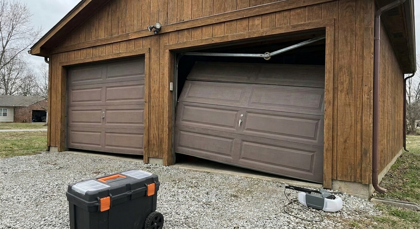 What to Do When Your Garage Door in Meansville Comes Off Its Tracks