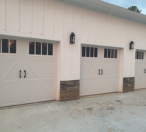  Series of double door garages